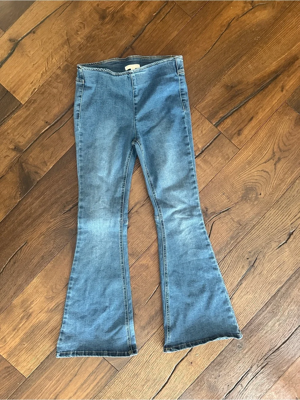 Chelsea & Violet Medium Blue Flare Jeans